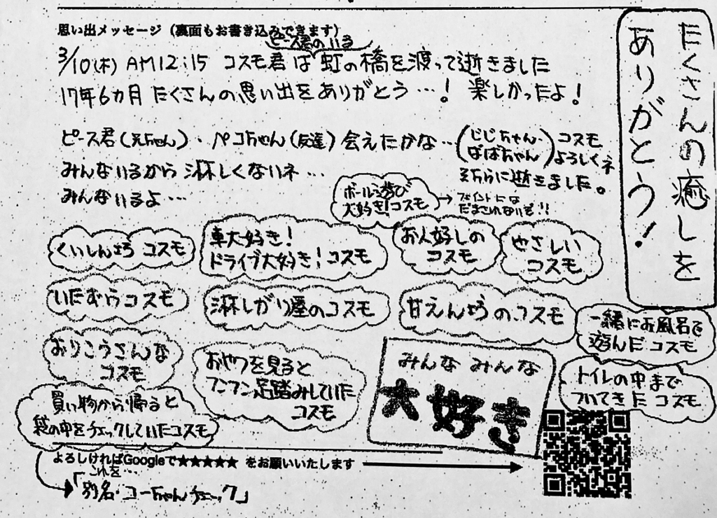 また会おうネ!!コスモ！